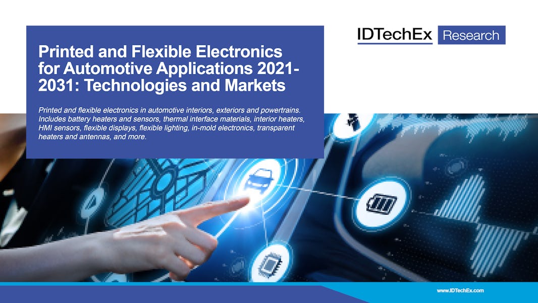 อิเล็กทรอนิกส์สิ่งพิมพ์และยืดหยุ่นสำหรับการใช้งานยานยนต์ 2021-2031: เทคโนโลยีและตลาด