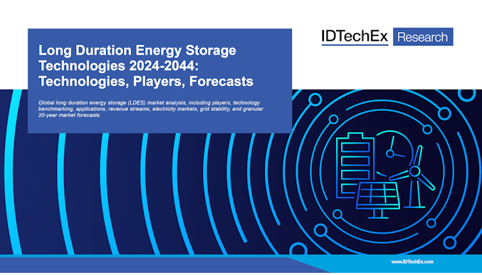 장기 에너지 저장(LDES) 기술, 주요 기업 및 시장 전망 2024-2044